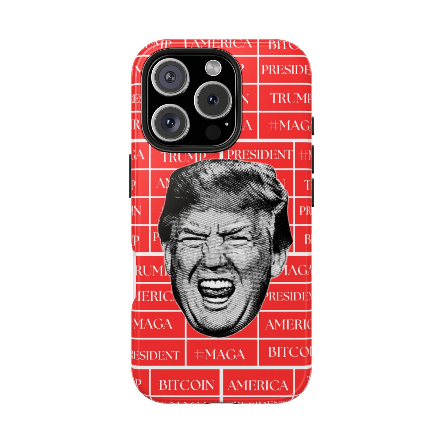 Bold Donald Trump Tough Phone Case - #MAGA & Bitcoin Design