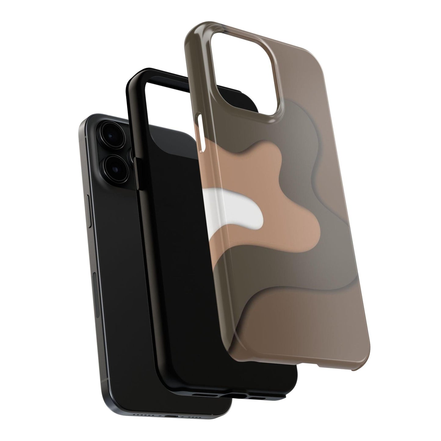 Brown Town Flows Tough iPhone Cases