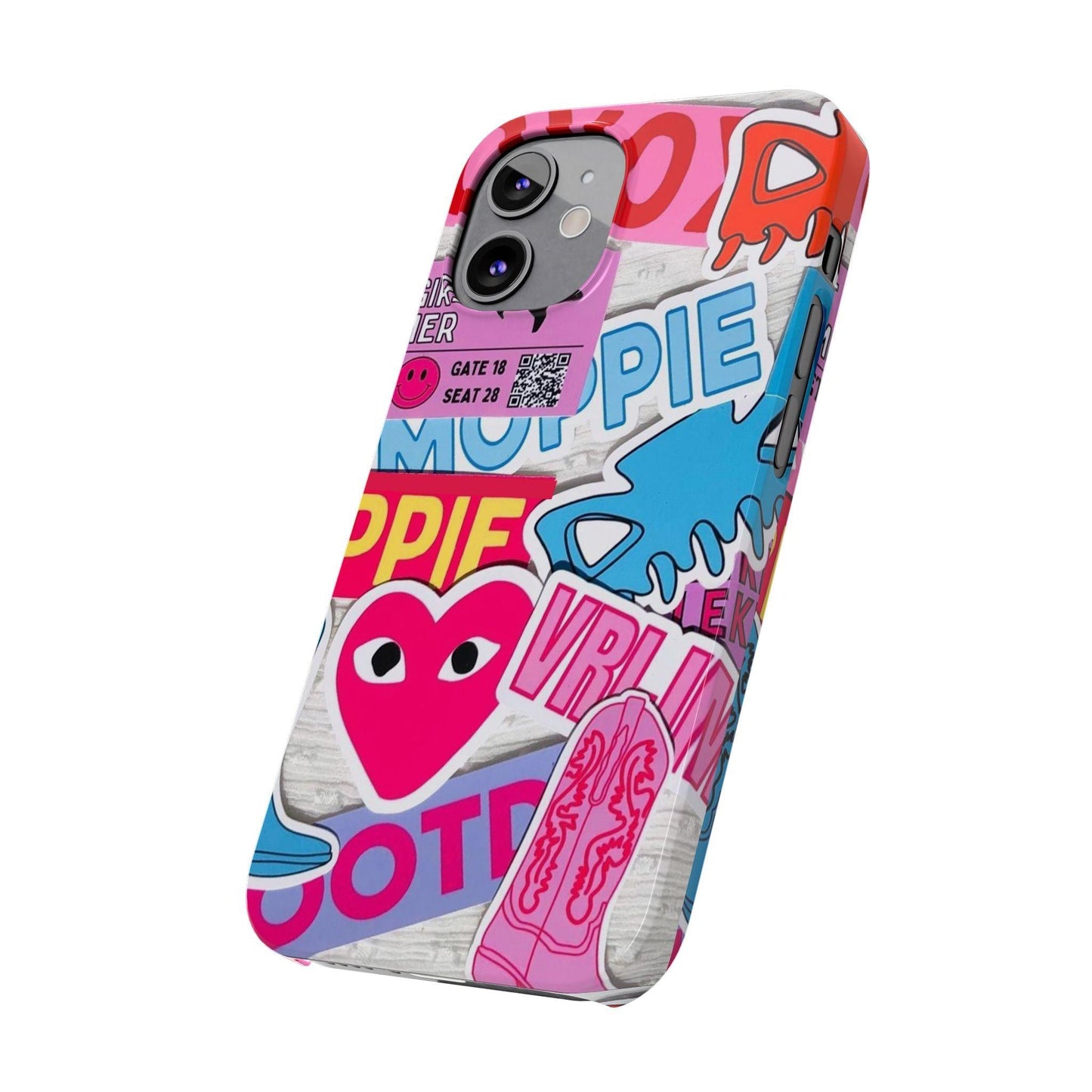 Sticker Frenzy Pop iPhone Cases