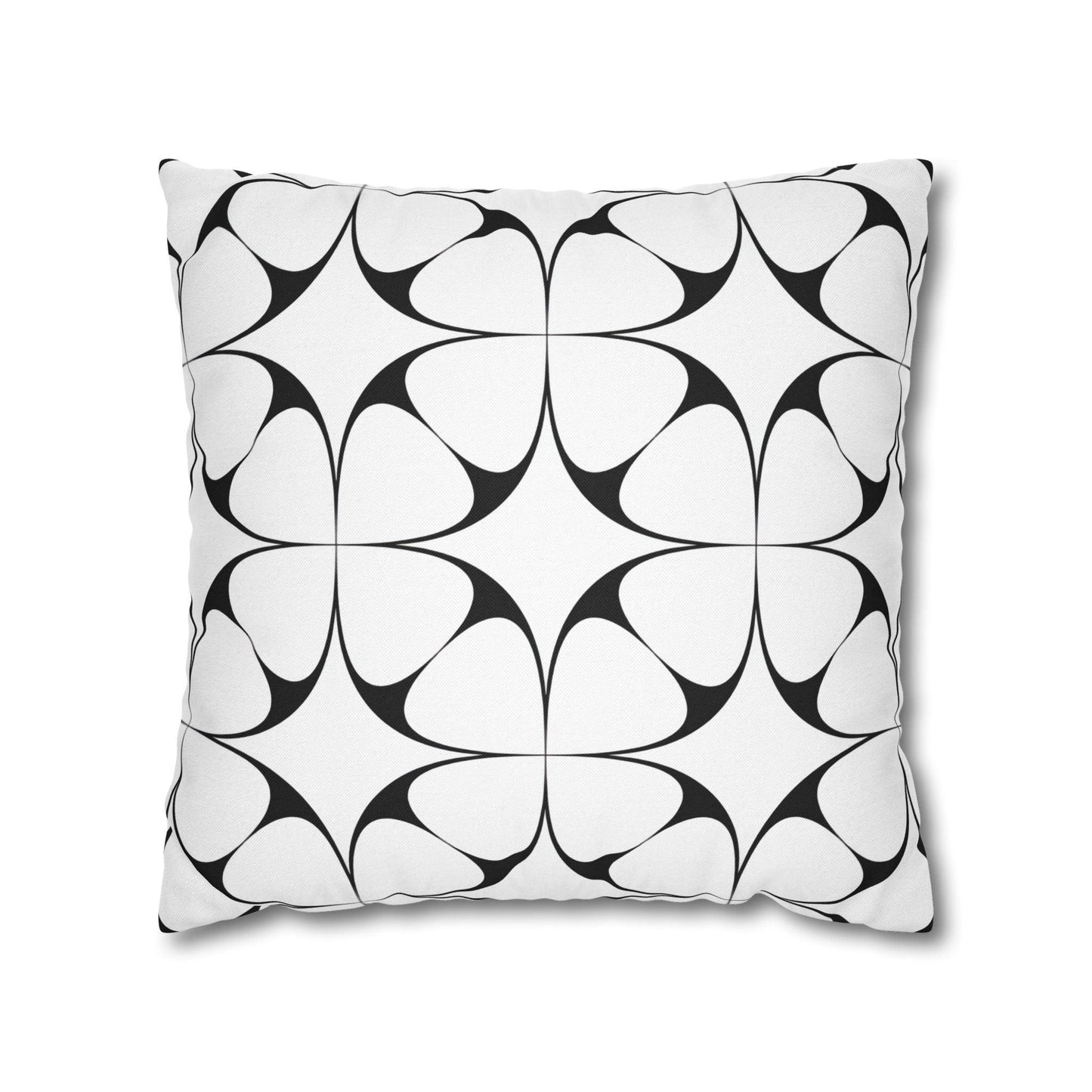 Opulent Symmetry Monochrome Pillowcase – Elevate Your Decor with Luxurious Black & White Style