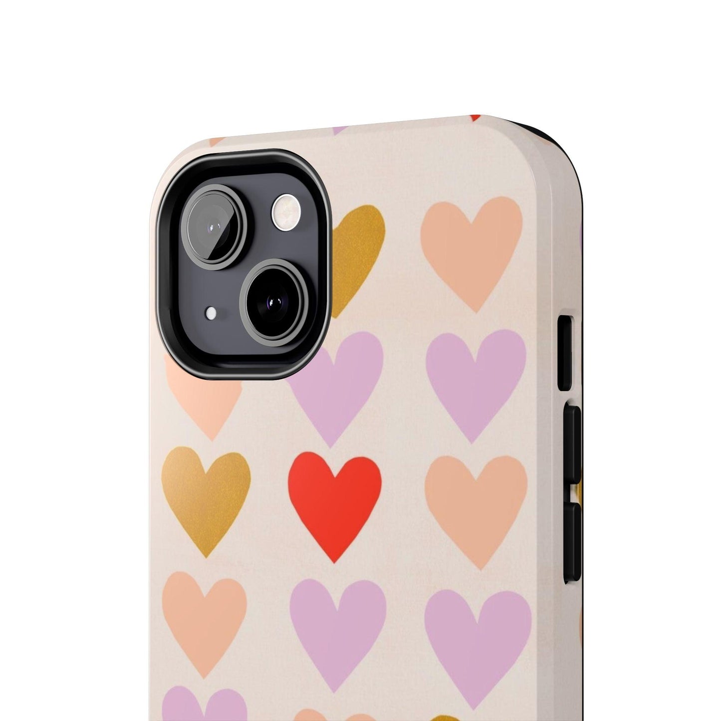 Cutesy Hearts Tough iPhone Cases