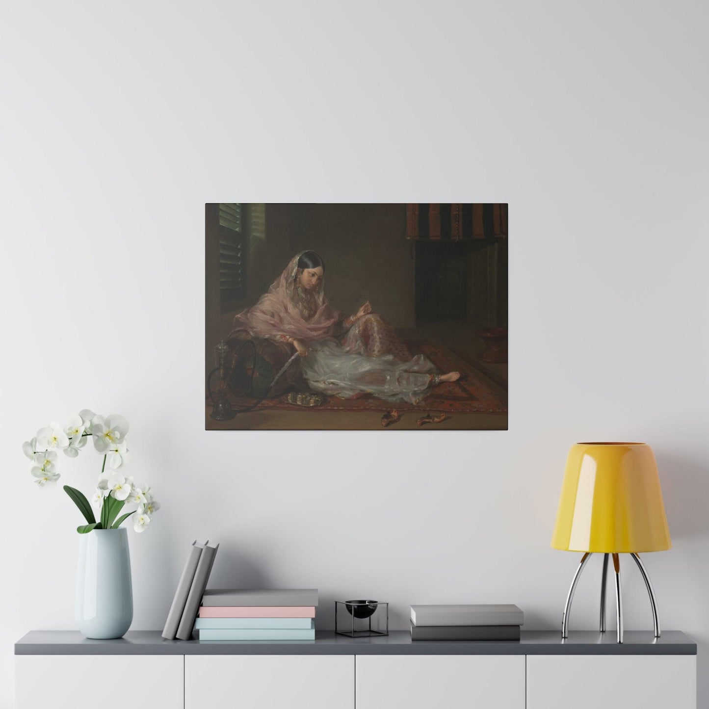 Lady Reclining by Unknown - Matte Canvas, Stretched, 0.75"