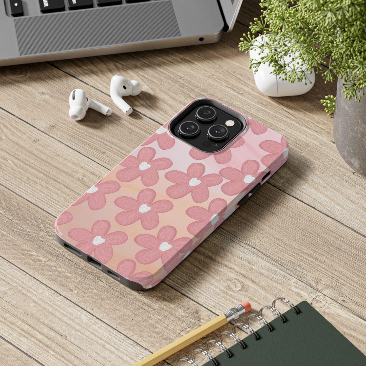 The Floral Hues Tough iPhone Cases