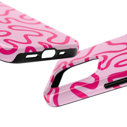 Pink Paradise Swirls Tough iPhone Cases