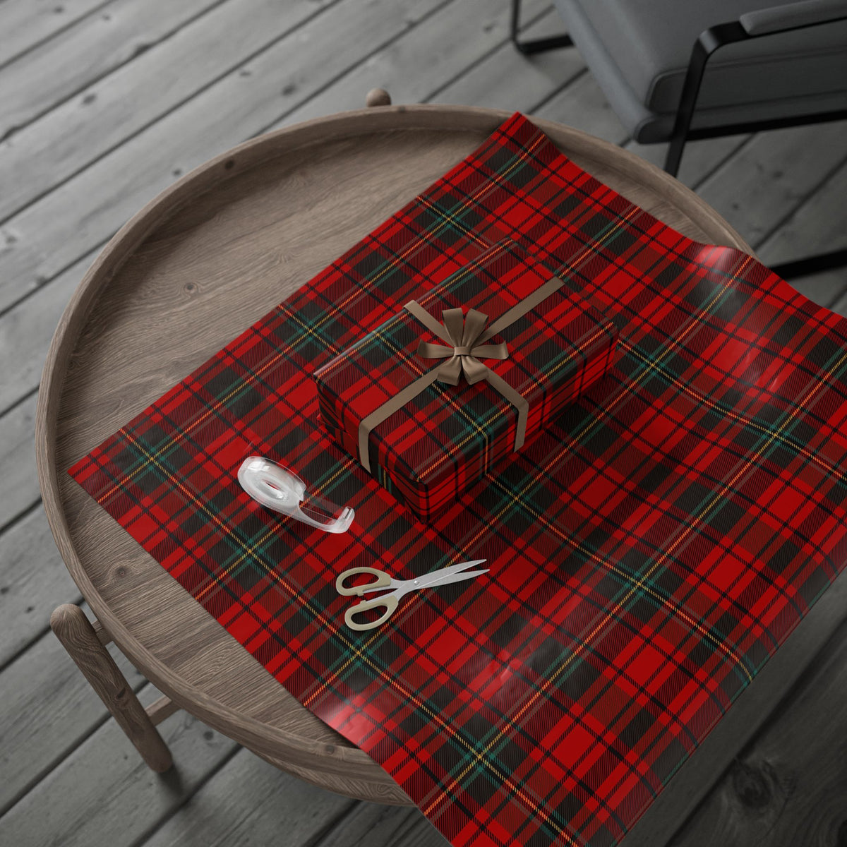 Merry & Plaid Gift Wrap