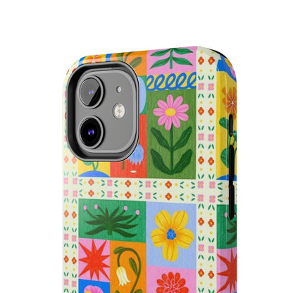 Flower Garden Paradise Tough iPhone Cases