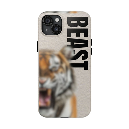 Beast Tough Phone Case - Fierce Tiger Design for Animal Lovers