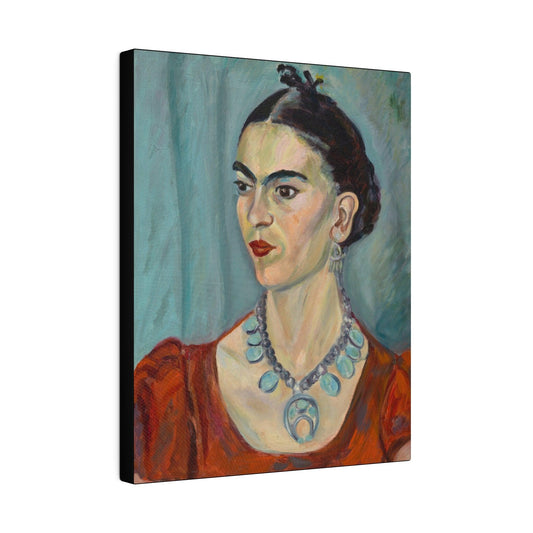 Frida Kahlo 1933 vintage woman portrait painting by Magda Pach on Matte Canvas Stretched 0.75