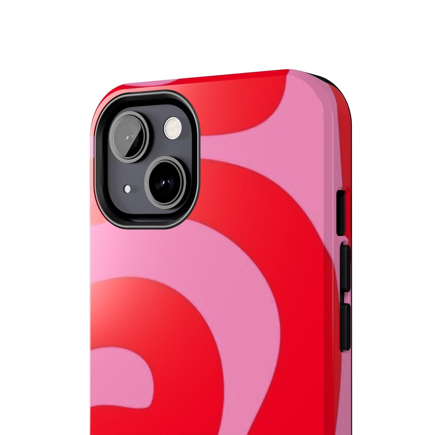 Pop Pink Swirls Tough iPhone Cases