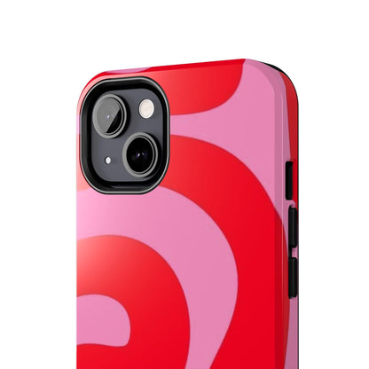 Pop Pink Swirls Tough iPhone Cases