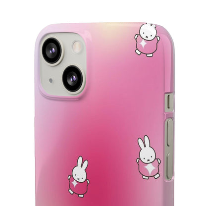 The Bunny Aura Pink Snap Cases