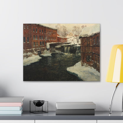 Claude Monet's Mill Scene - Canvas Gallery Wraps