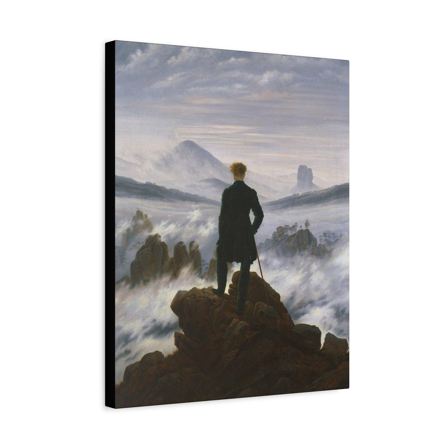 Wanderer above the Sea of Fog by Caspar David Friedrich - Matte Canvas, Stretched, 1.25"