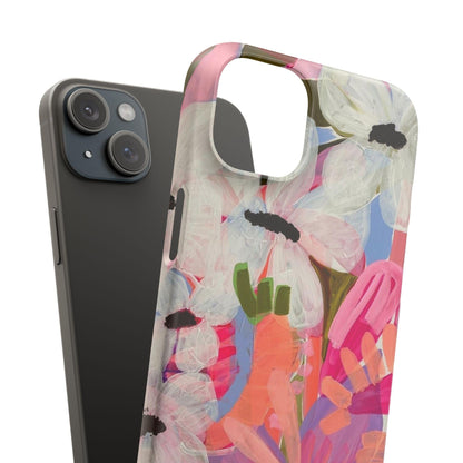 Blossoming Grace Floral Snap iPhone Cases