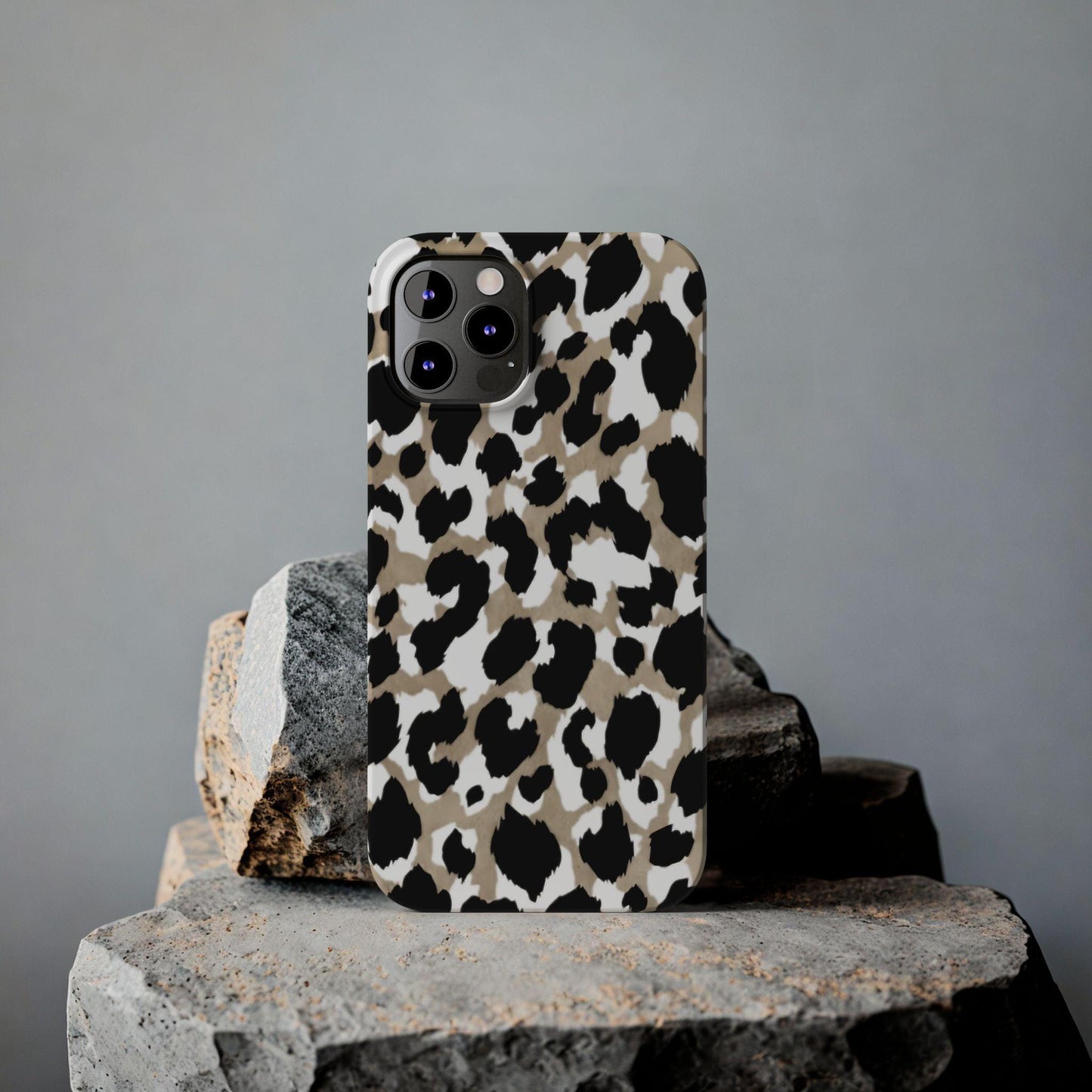 Savanna Noir Spots Slim iPhone Cases