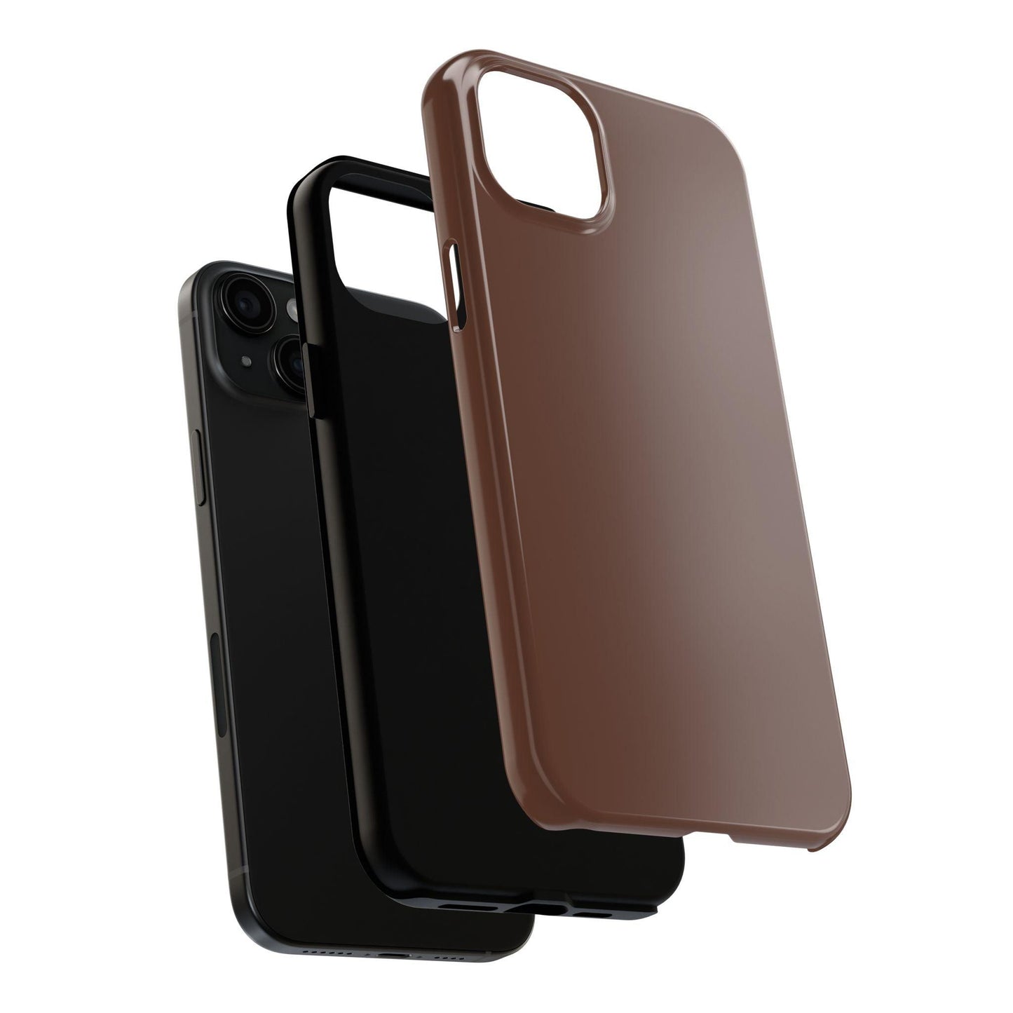 The Basics Coffee Brown iPhone Cases - The Basics Collection