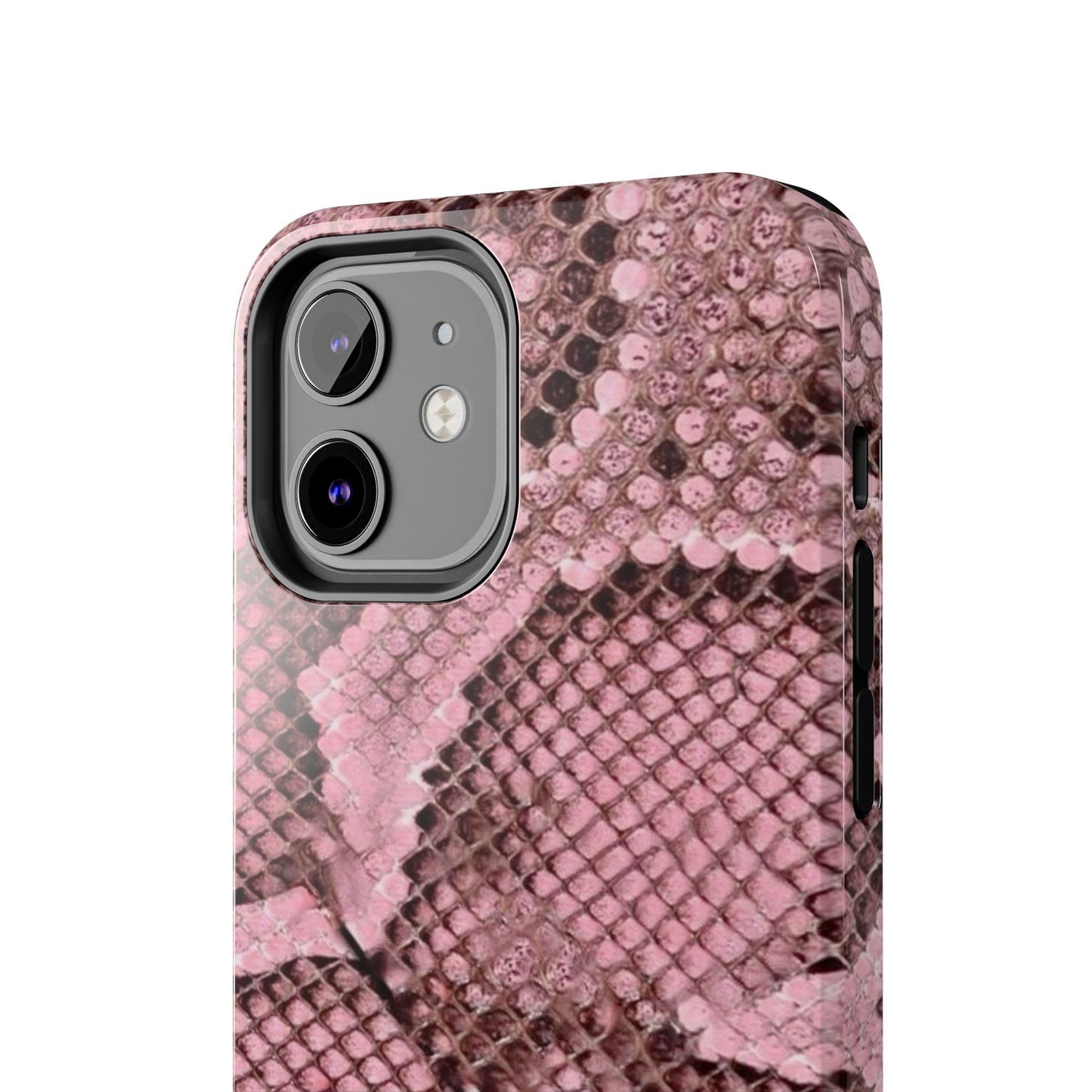 Pink Python Scales Tough iPhone Cases