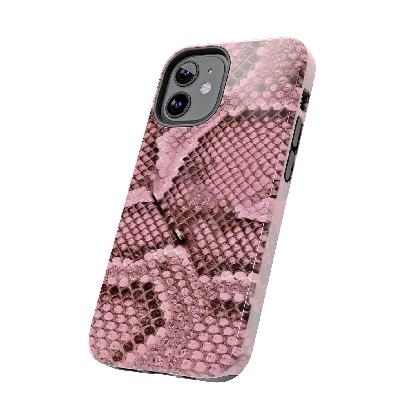 Pink Python Scales Tough iPhone Cases