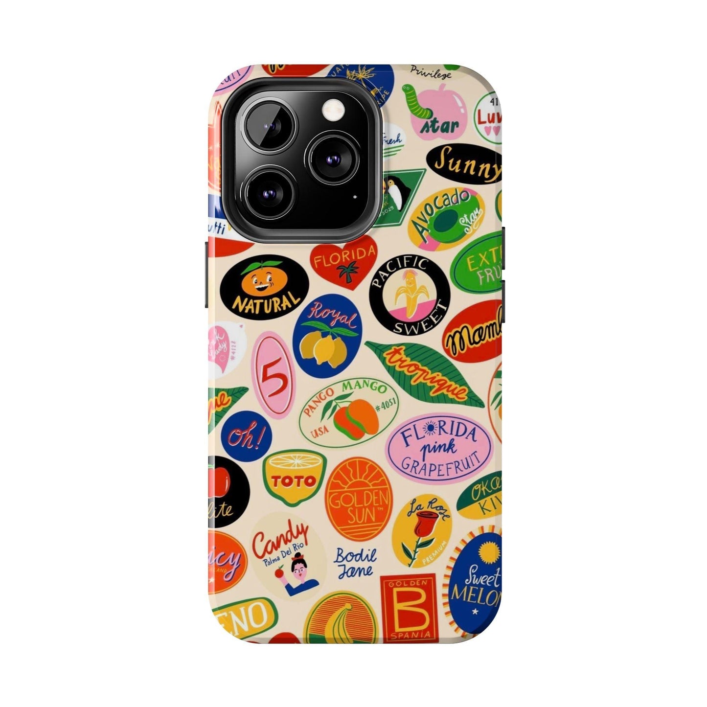 Florida Sunshine Labels Tough iPhone Cases