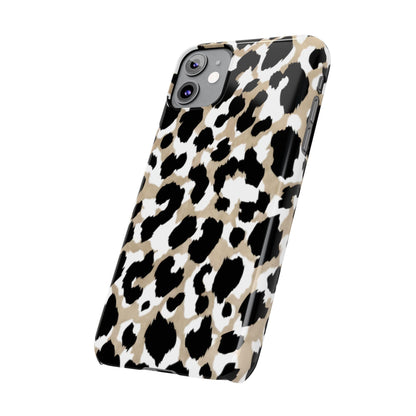 Savanna Noir Spots Slim iPhone Cases