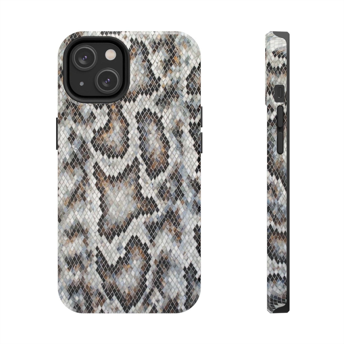 Crawler in Grey Mosaic Tough iPhone Cases