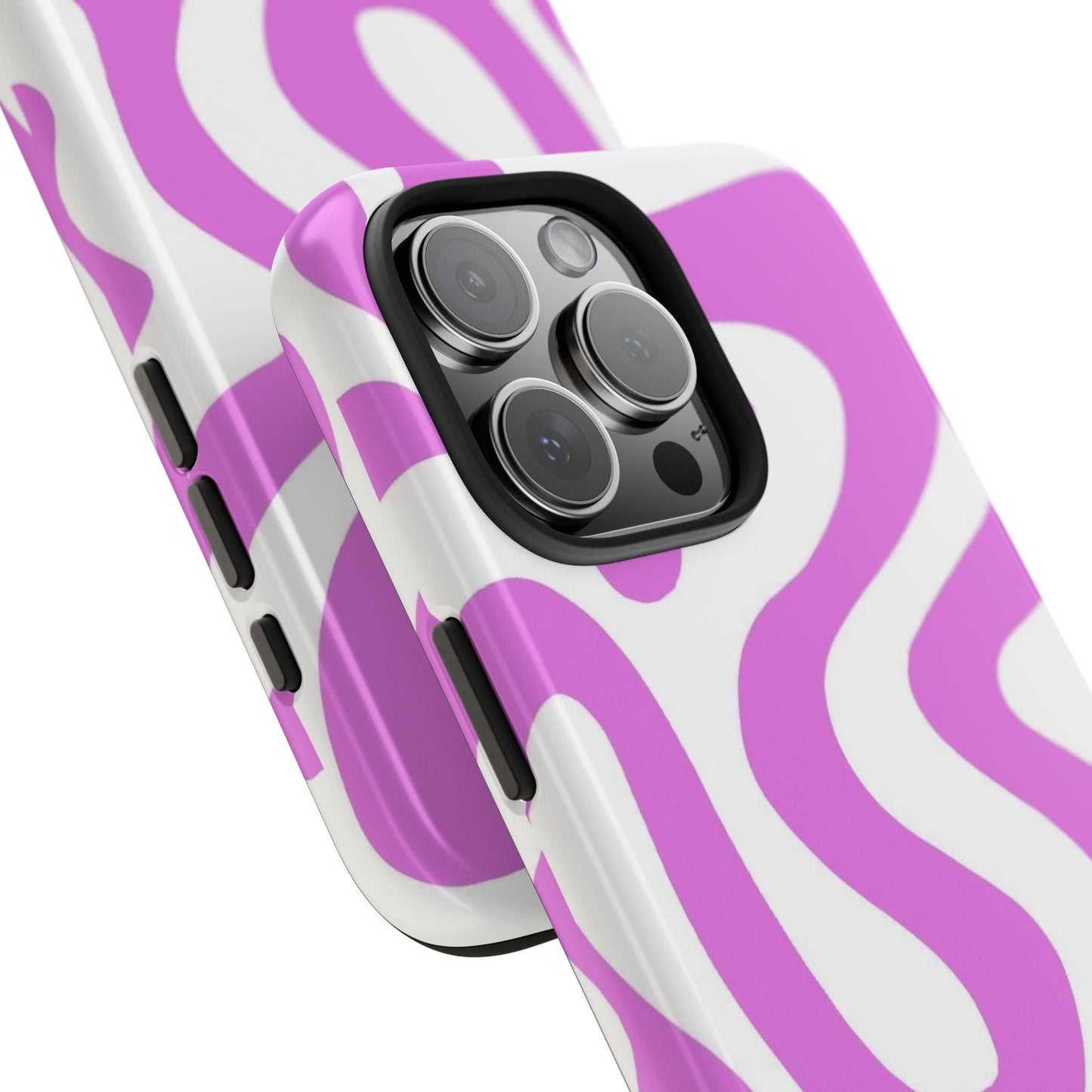 Lilac Swirl Fusion Tough iPhone Cases