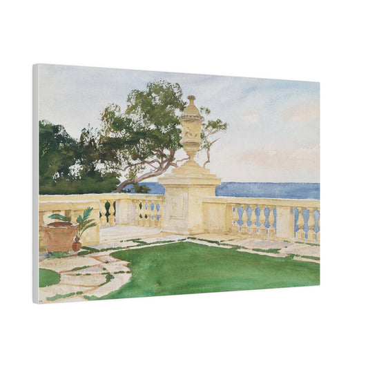 Terrace, Vizcaya (1917) by John Singer Sargent - Matte Canvas, Stretched, 0.75"