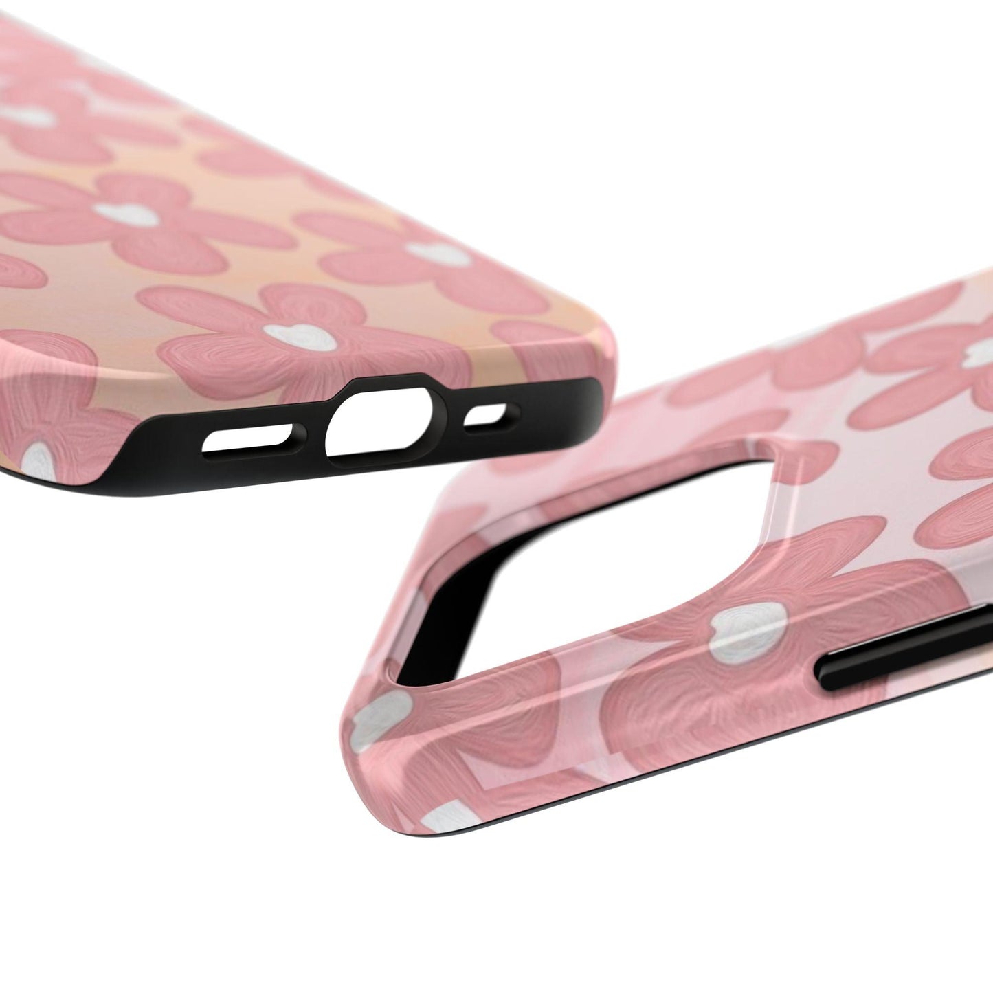 The Floral Hues Tough iPhone Cases