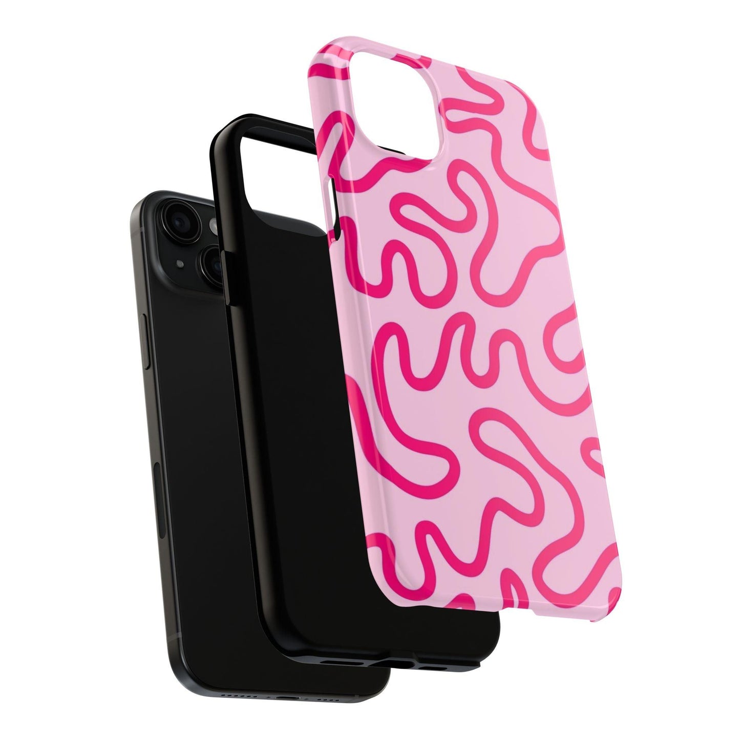 Pink Paradise Swirls Tough iPhone Cases