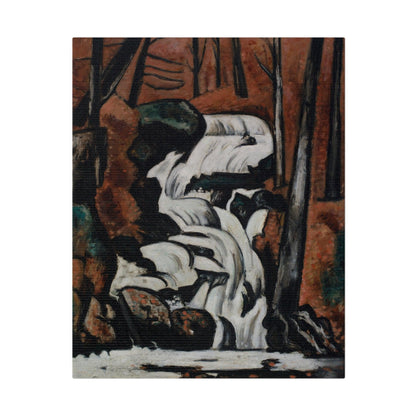 Smelt Brook Falls (1937) painting in high resolution by Marsden Hartley - Matte Canvas, Stretched, 0.75"