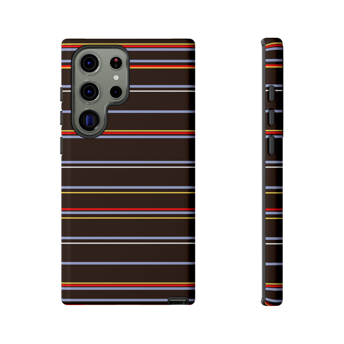 Chocolate Citylines Striped Phone Case