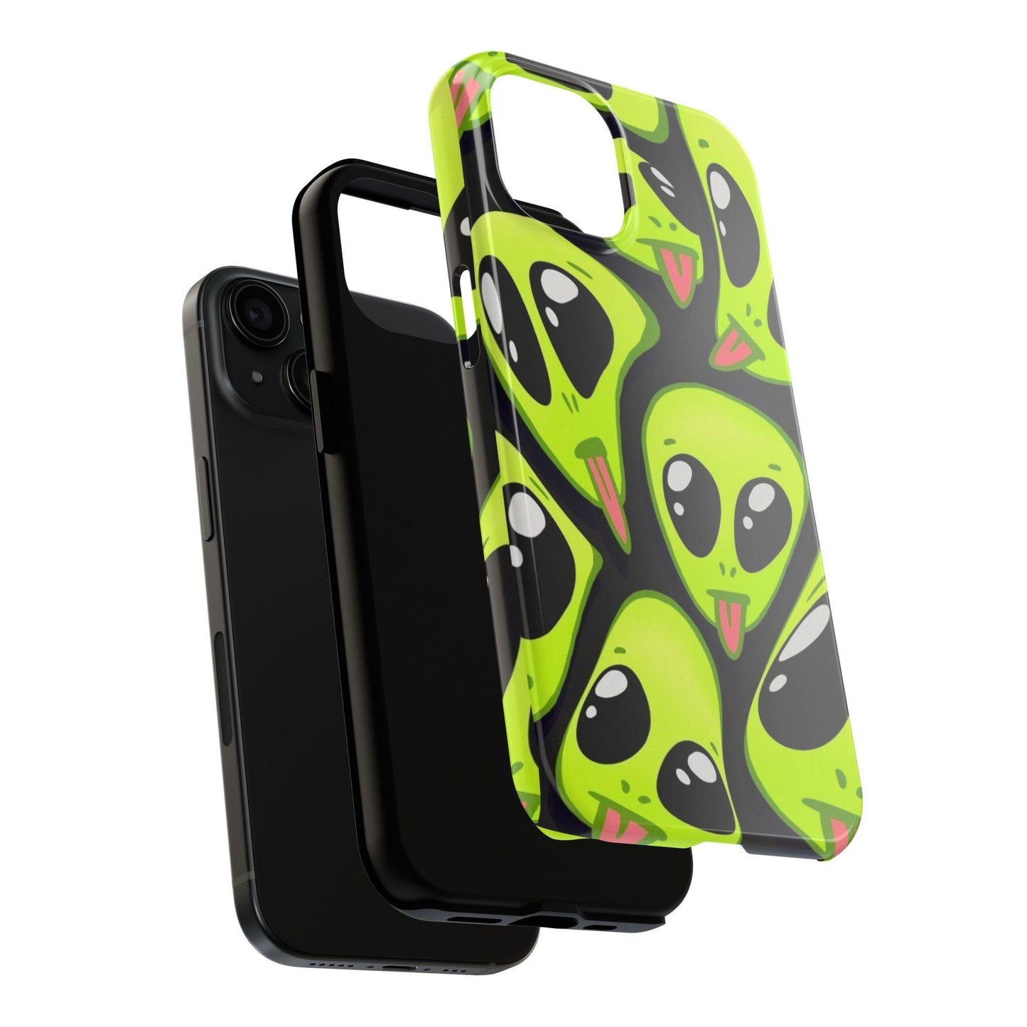 Alien Frenzy Tough iPhone Cases