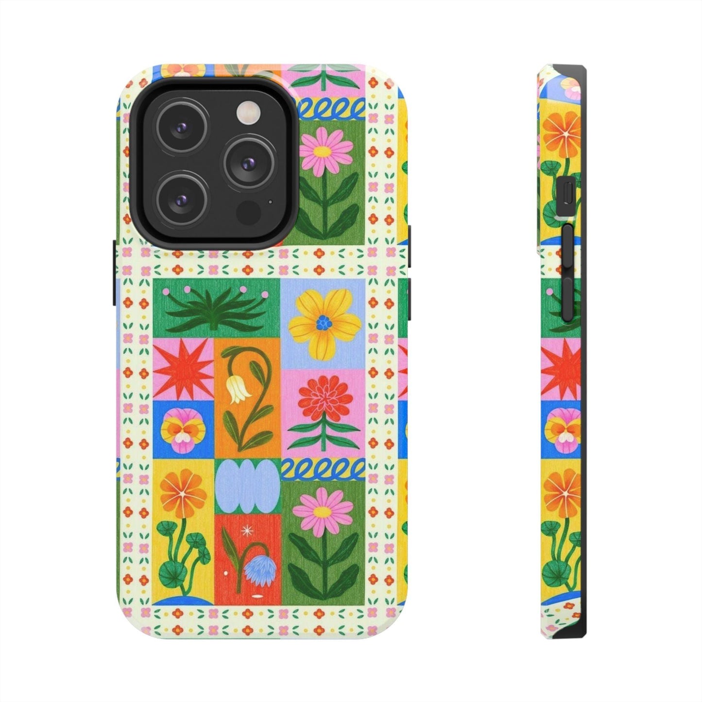 Flower Garden Paradise Tough iPhone Cases