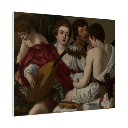 The Musicians by Caravaggio by Caravaggio (Michelangelo Merisi) - Matte Canvas, Stretched, 0.75"