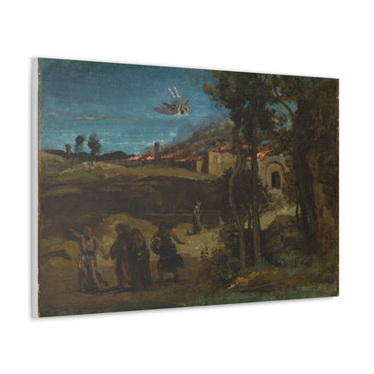 Study for The Destruction of Sodom by Camille Corot - Canvas Gallery Wraps