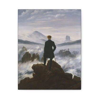 Wanderer above the Sea of Fog by Caspar David Friedrich - Matte Canvas, Stretched, 1.25"