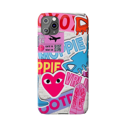 Sticker Frenzy Pop iPhone Cases