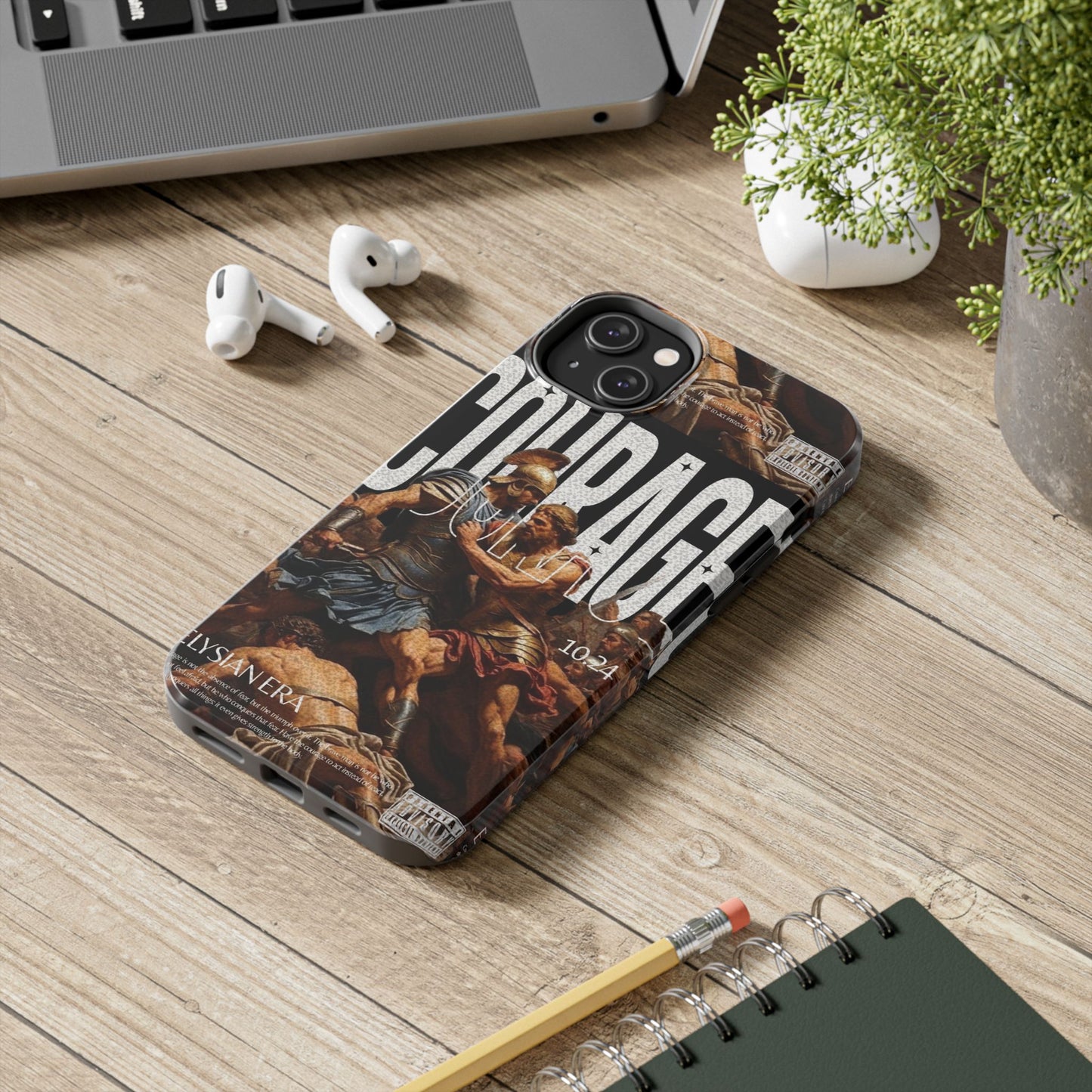 Courage Battle Scene iPhone Cases