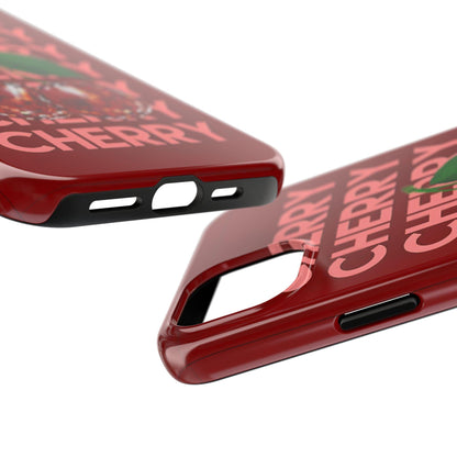 Cherries Disco Inspo iPhone Cases in Cherry Red