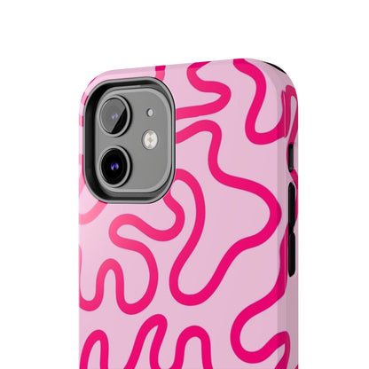 Pink Paradise Swirls Tough iPhone Cases