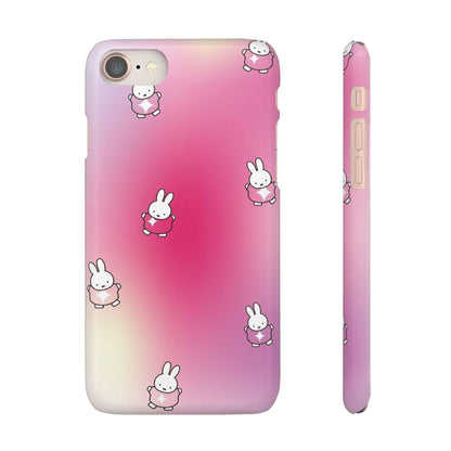 The Bunny Aura Pink Snap Cases