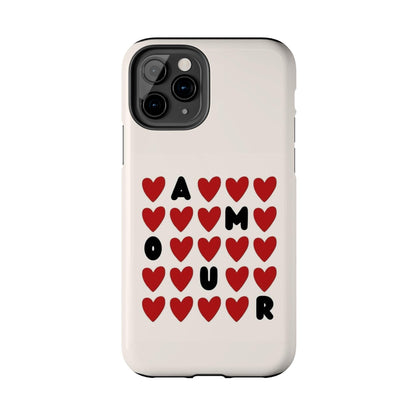 Amour Valentines Hearts Tough iPhone Cases