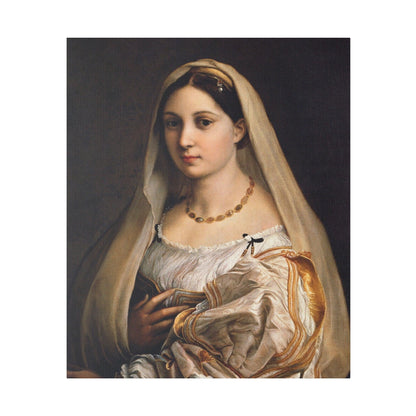 Raphael's Woman with a veil (La Donna Velata) (1516) - Matte Canvas, Stretched, 0.75"