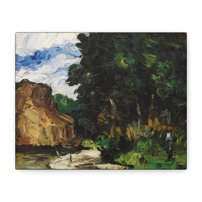 River Bend (Coin de rivière) (ca. 1865) by Paul Cézanne - Matte Canvas, Stretched, 1.25"