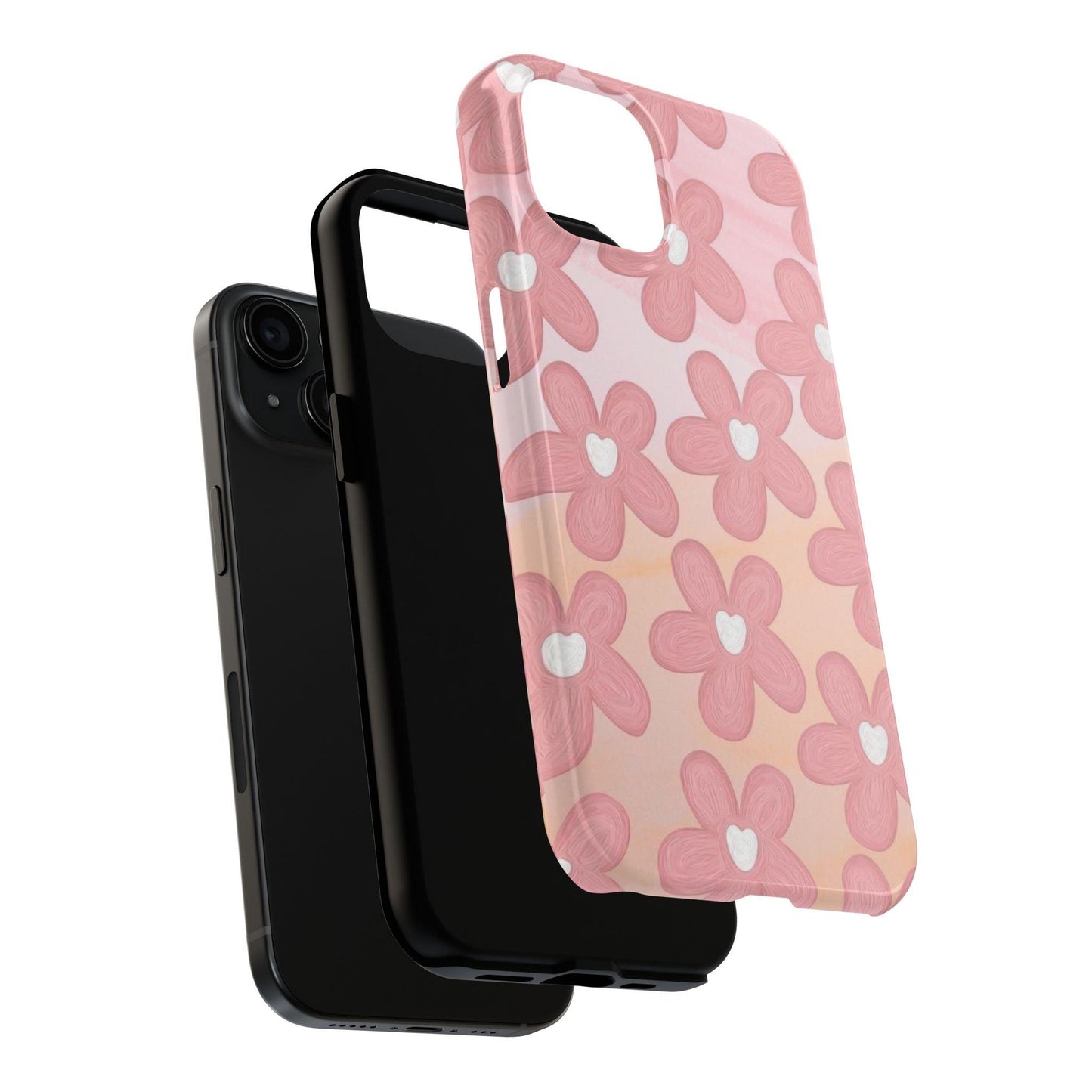 The Floral Hues Tough iPhone Cases