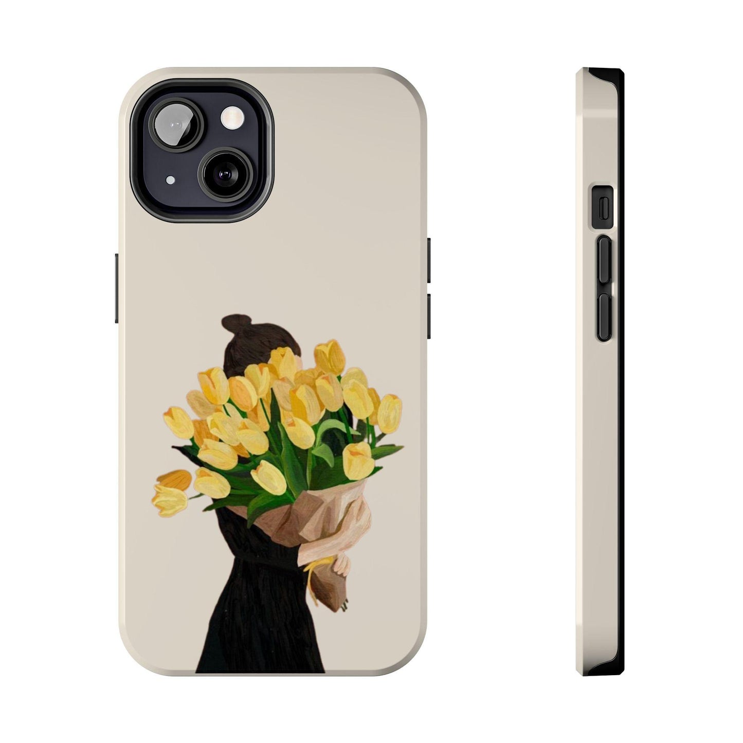 Golden Blooms: Femme Elegance Edition Tough Phone Cases