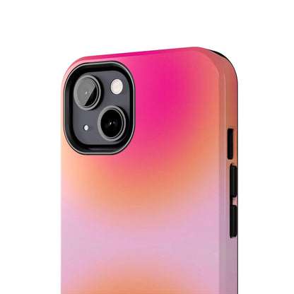 Sunset Glow Tough iPhone Cases with dual layer protection