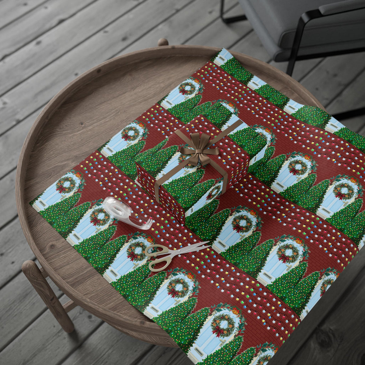 Home for Christmas Wrapping Paper Roll