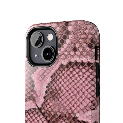 Pink Python Scales Tough iPhone Cases