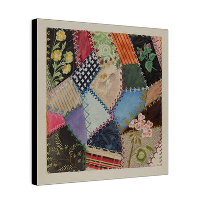 Patchwork Quilt (Section) (c. 1937) by Edith Towner - Matte Canvas, Stretched, 0.75"